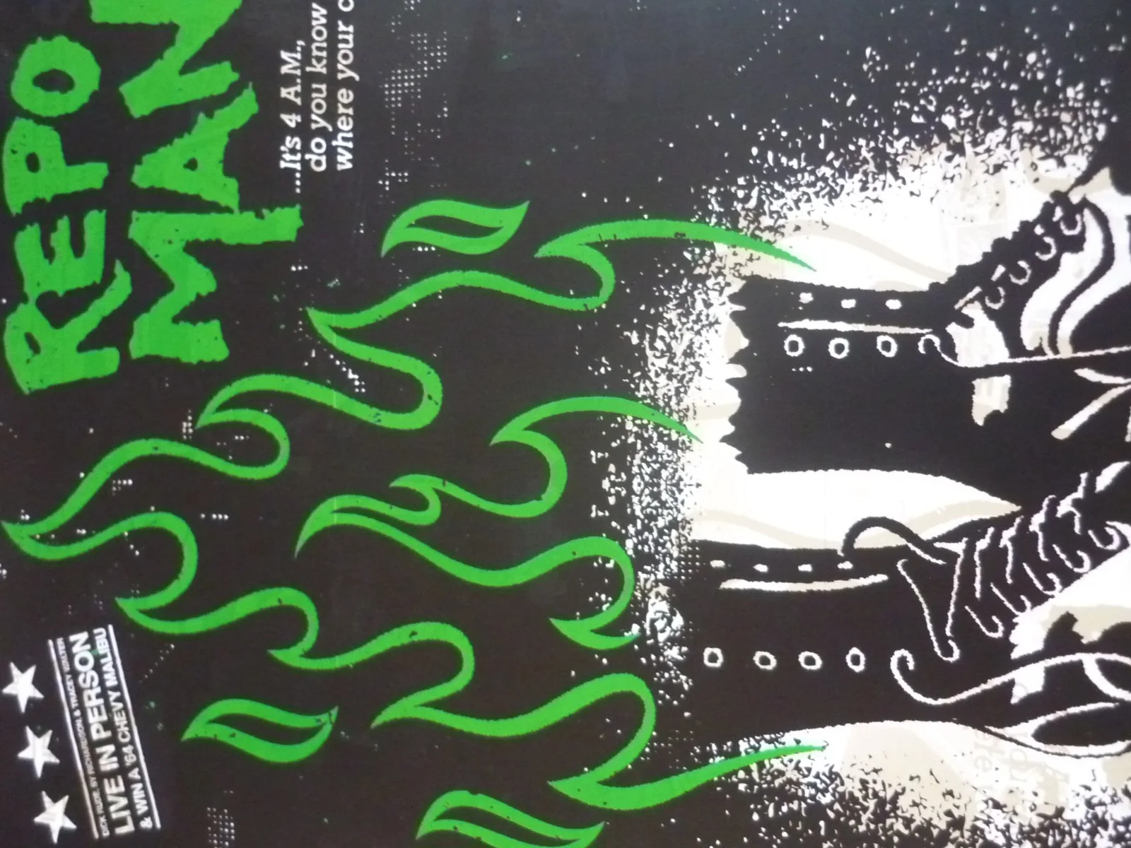 10x8 Framed mounted poster cinema screening repo man tour 2005 live in person, изображение 2