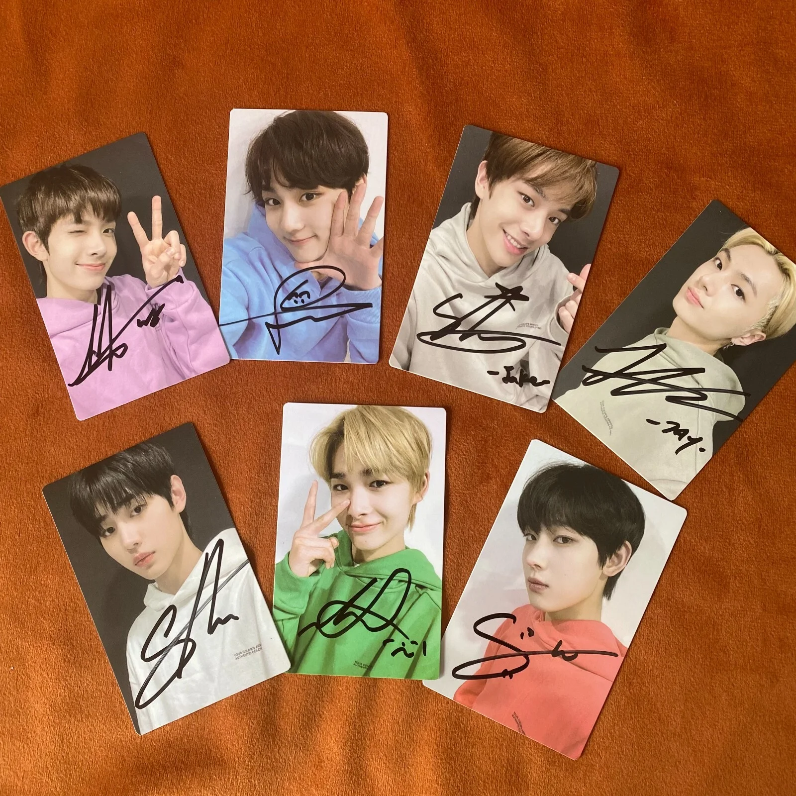 ENHYPEN Autographed Signed Photo Card Cards Official K-POP Collection 2024, изображение 3