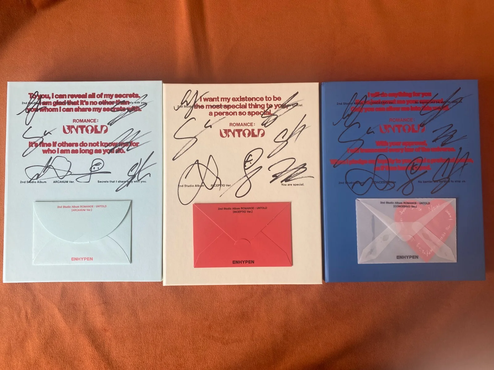 ENHYPEN 2nd Studio Album Romance: Untold CD K-POP Official Autographed Signed, изображение 3