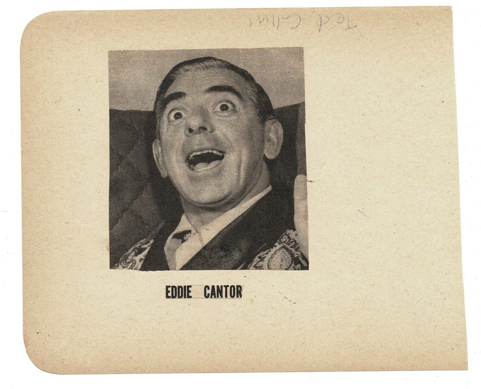 Eddie Cantor Actor Autographed Signed Album Page AMCo COA 13261, изображение 2