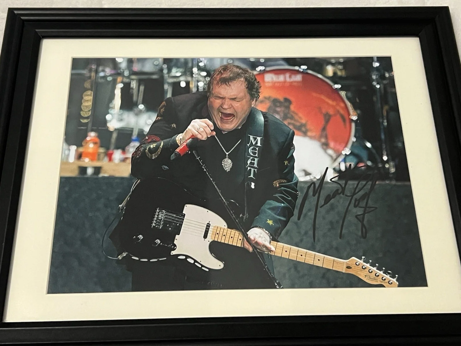MEATLOAF Signed 8 X 11.5 Autographed Framed Matted Photo Rock Legend, image 2
