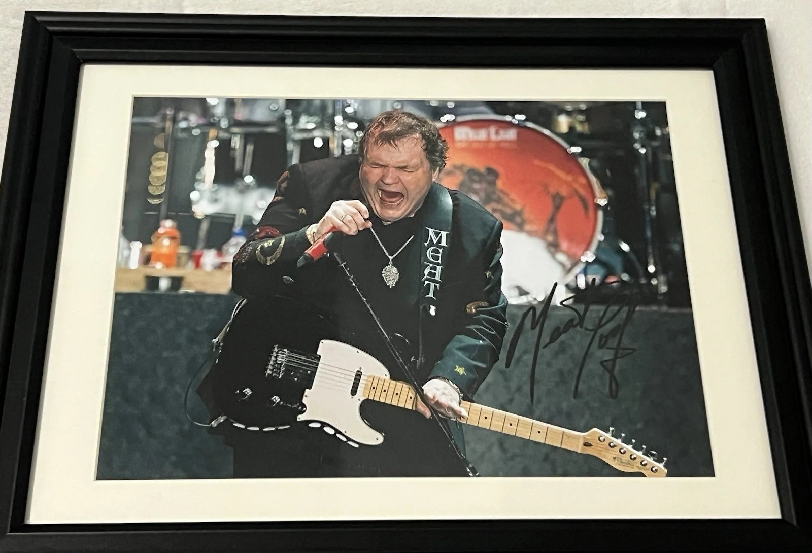 MEATLOAF Signed 8 X 11.5 Autographed Framed Matted Photo Rock Legend, image 3
