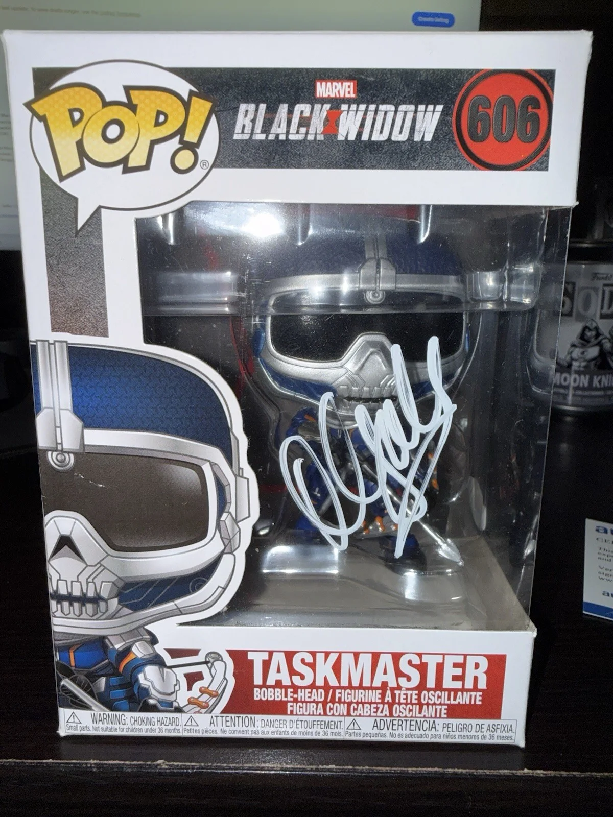 Olga Kurylenko — Funko Pop! Marvel - Black Widow - Taskmaster Signed by Olga Kurylenko (ACOA COA), image 2