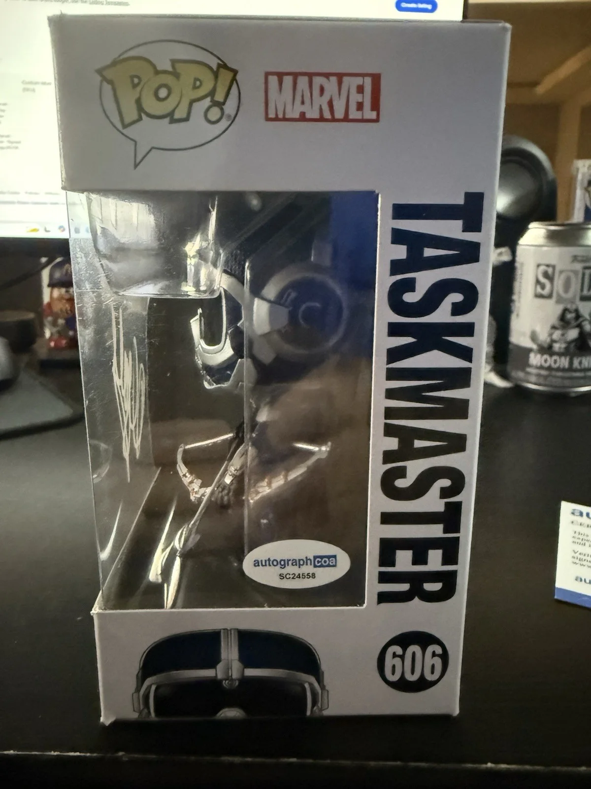Olga Kurylenko — Funko Pop! Marvel - Black Widow - Taskmaster Signed by Olga Kurylenko (ACOA COA), image 4