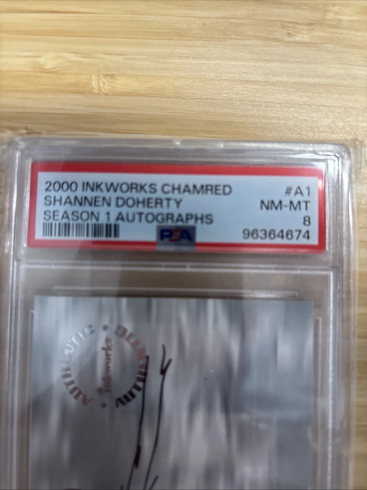 Shannen Doherty — PSA 8 Shannon Doherty Autographed Charmed Card, image 2