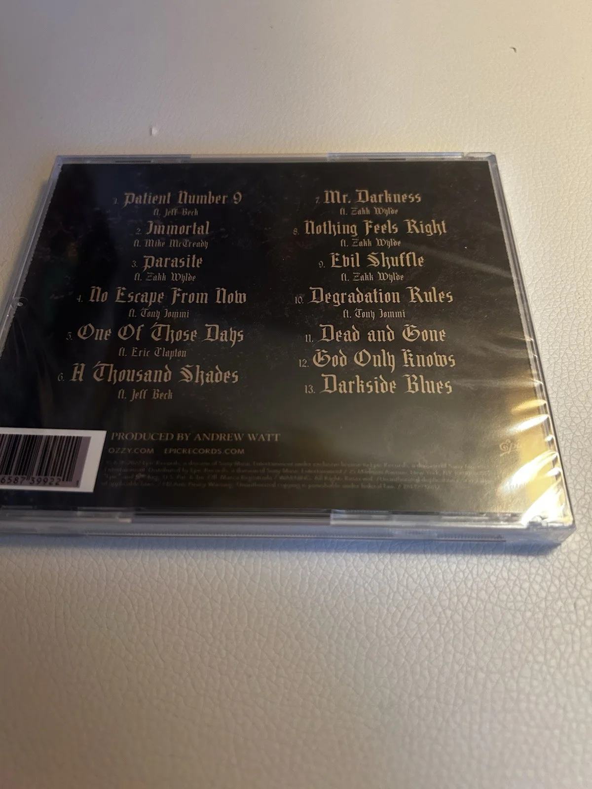AUTOGRAPHED Ozzy Osbourne Patient Number 9 Signed CD & Booklet Original Music, изображение 2