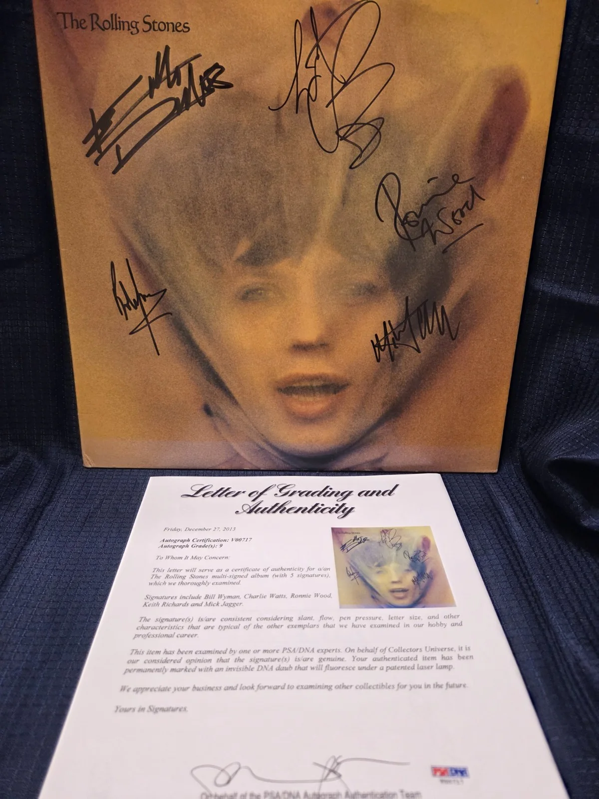 Autographed Rolling Stones Album/Goats Head(all 5)- PSA Full Letter, изображение 2