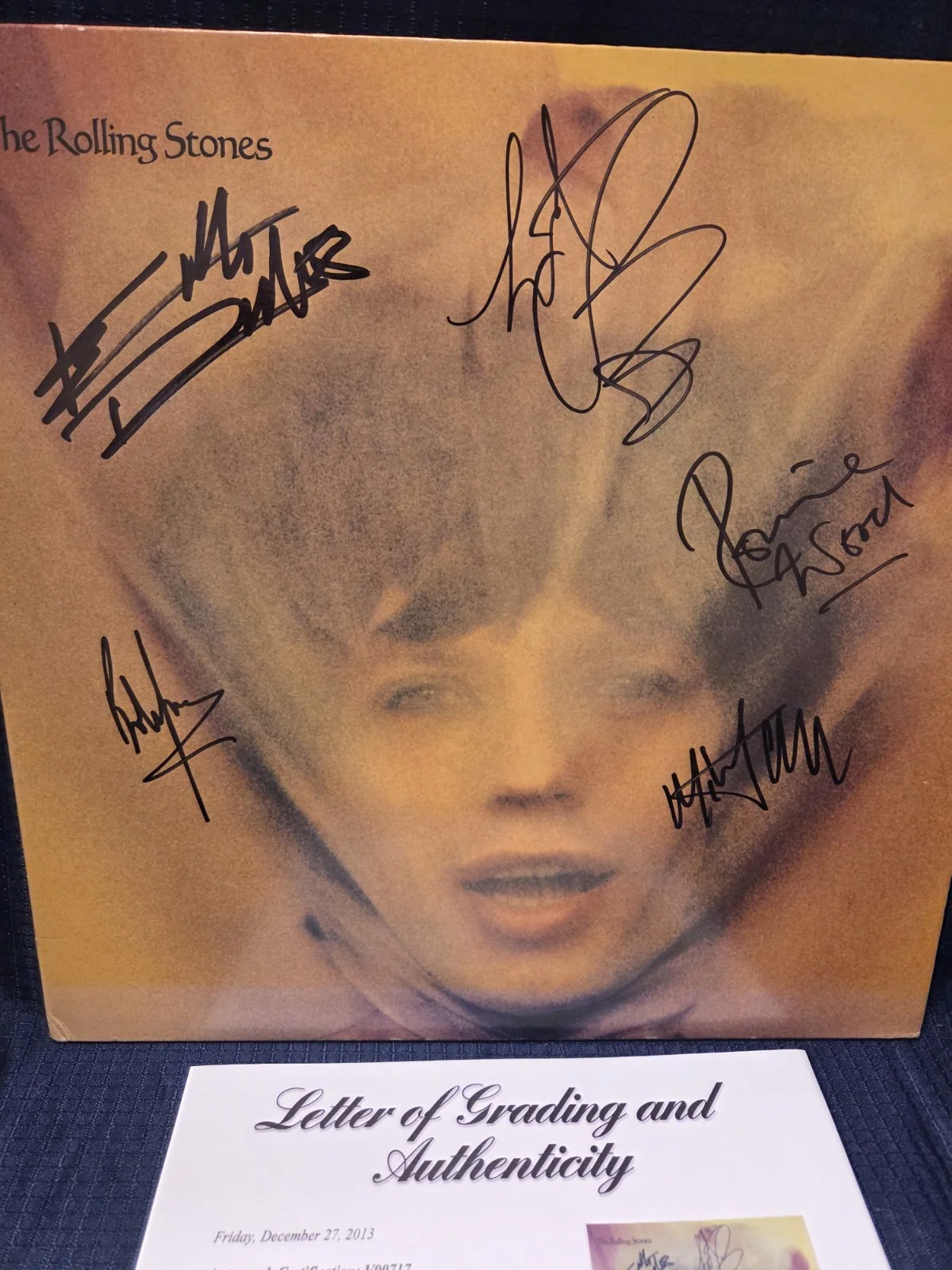 Autographed Rolling Stones Album/Goats Head(all 5)- PSA Full Letter, изображение 3