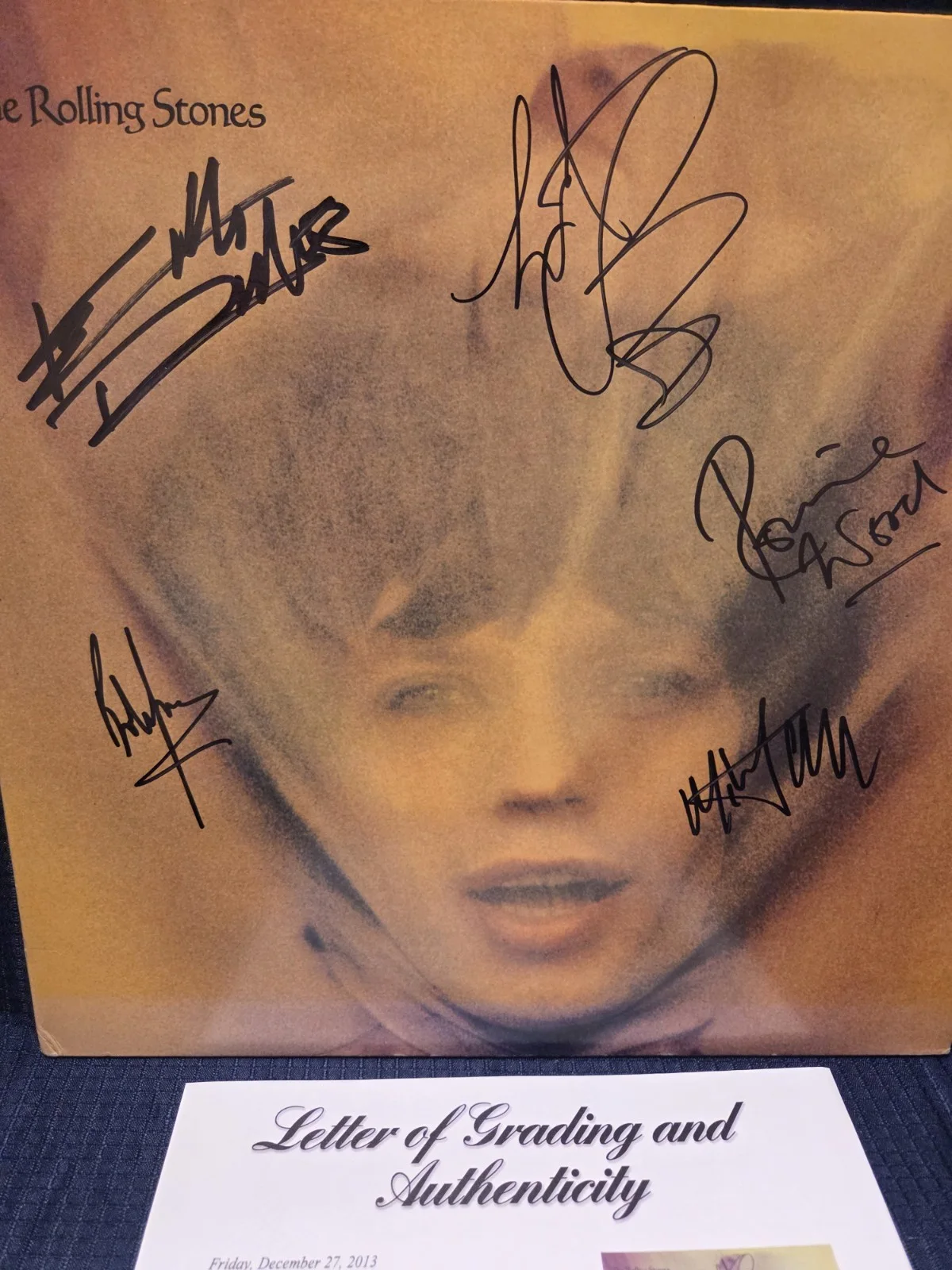 Autographed Rolling Stones Album/Goats Head(all 5)- PSA Full Letter, изображение 4