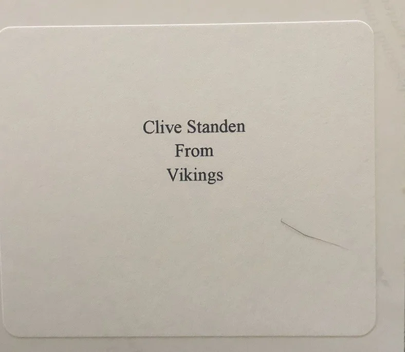 8x10 Clive Standen From Vikings Black Sharpie Autograph PSA/DNA COA Mint, image 2