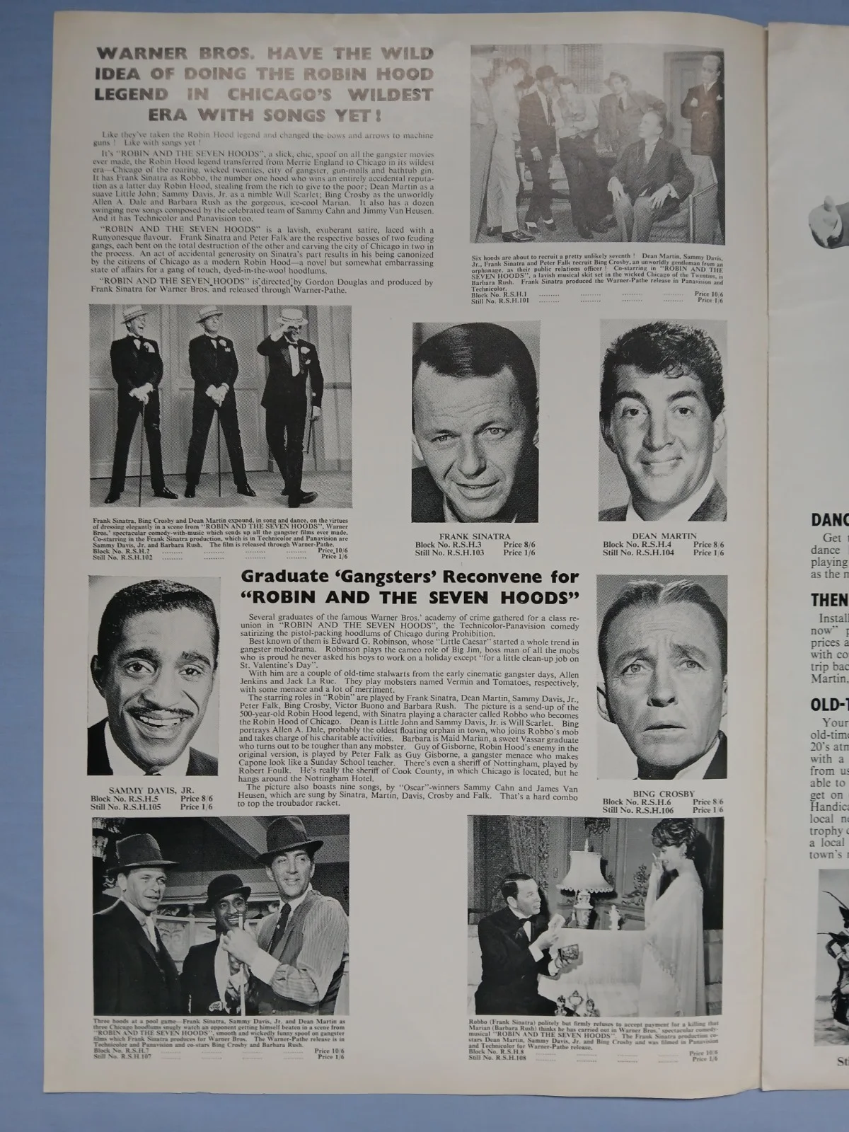 ROBIN AND THE 7 HOODS (1964) original UK Campaign Press Book - Sinatra, Rat Pack, image 4