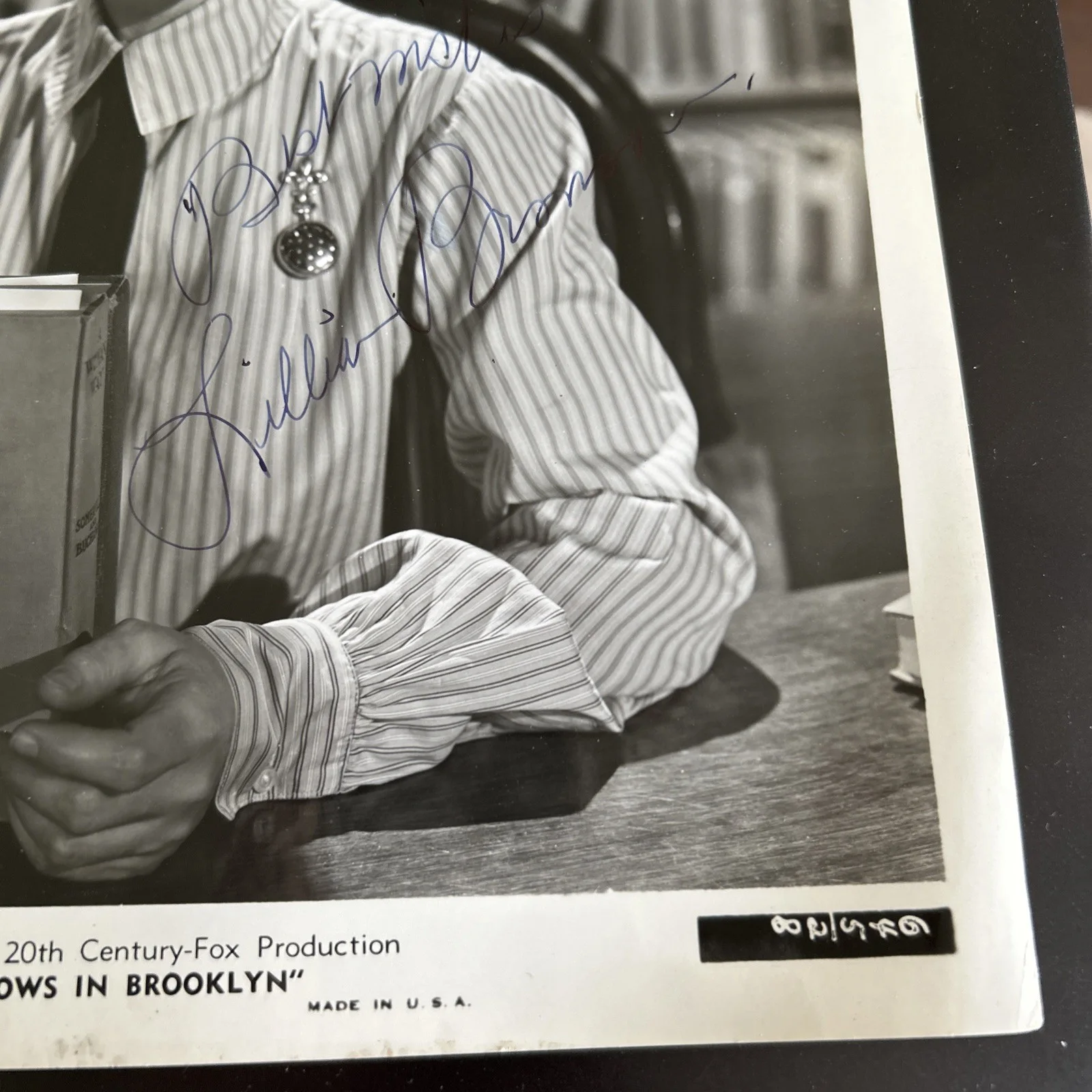 Original Movie Press Photo Lillian Bronson Signed A Tree Grows In Brooklyn T223, image 5