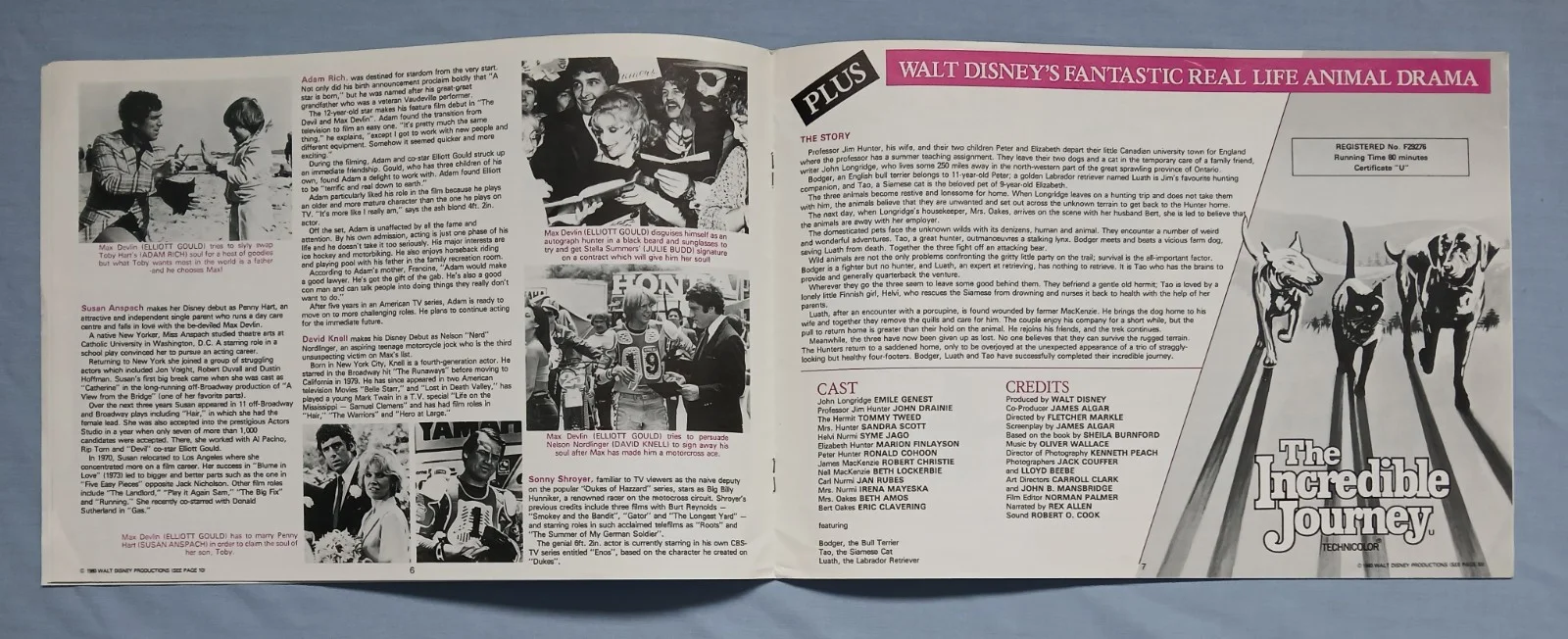 DEVIL & MAX DEVLIN / INCREDIBLE JOURNEY (1981) original UK Campaign Press Book, image 5