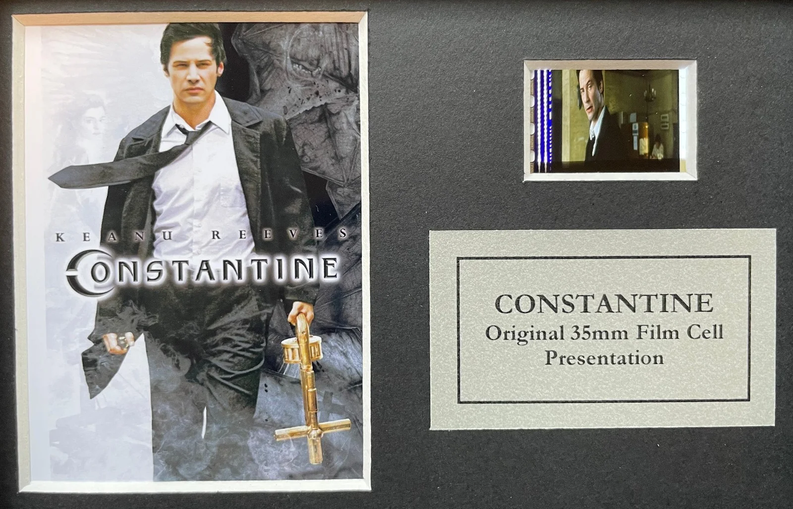 CONSTANTINE Original Mini 35mm Film Cells set within Quality Wood Frame + COA, image 2