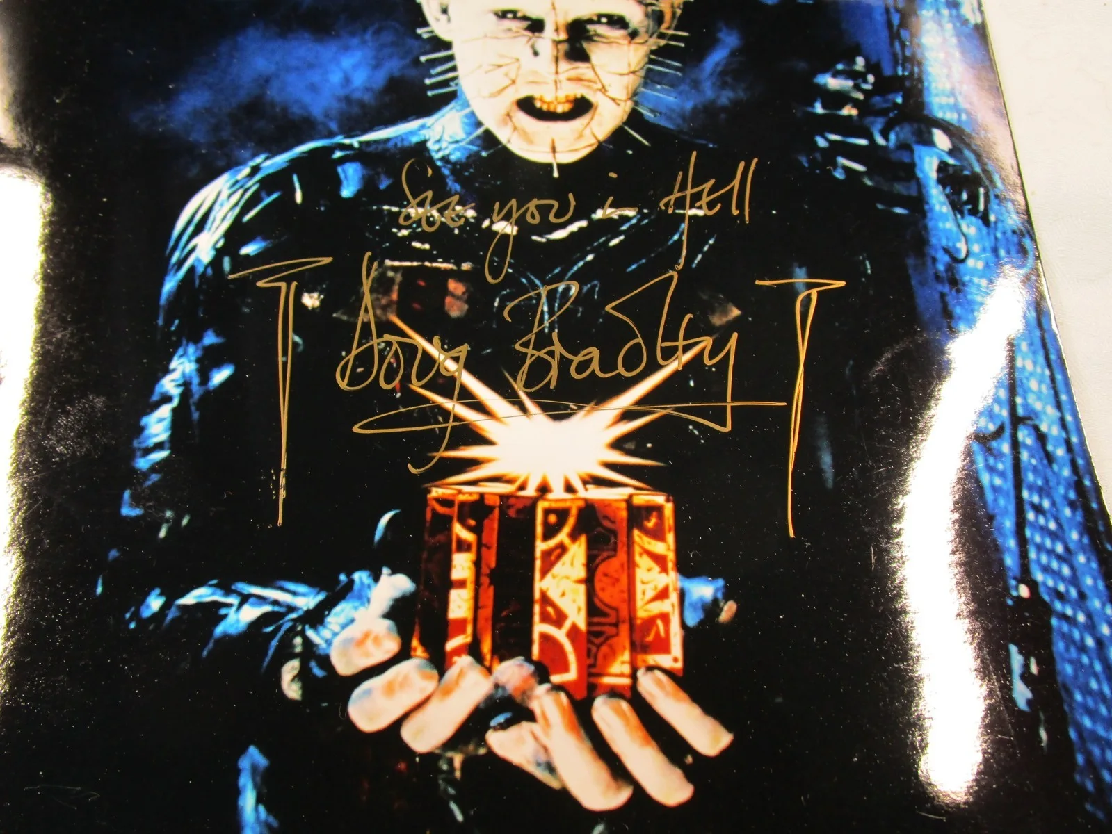 Doug Bradley Autographed "Pinhead" Hellraiser With Certificate Authenticity, image 2