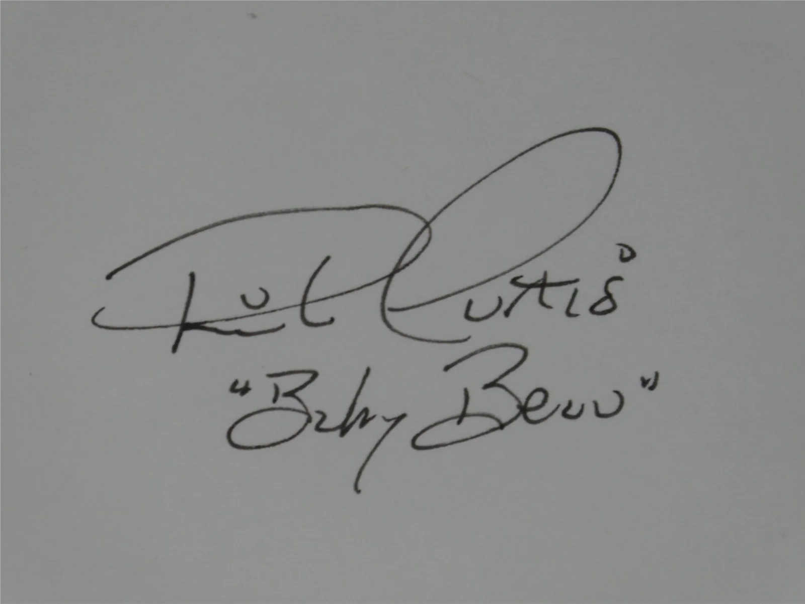 Patrick Curtis — Patrick Curtis Signed Autographed 3x5 Index Card Gone With The Wind Baby Beau, изображение 2