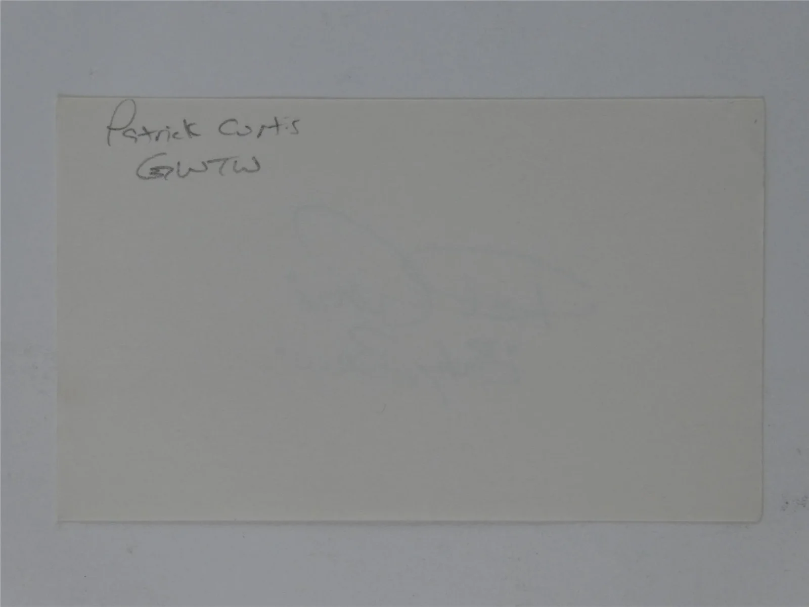 Patrick Curtis — Patrick Curtis Signed Autographed 3x5 Index Card Gone With The Wind Baby Beau, изображение 3