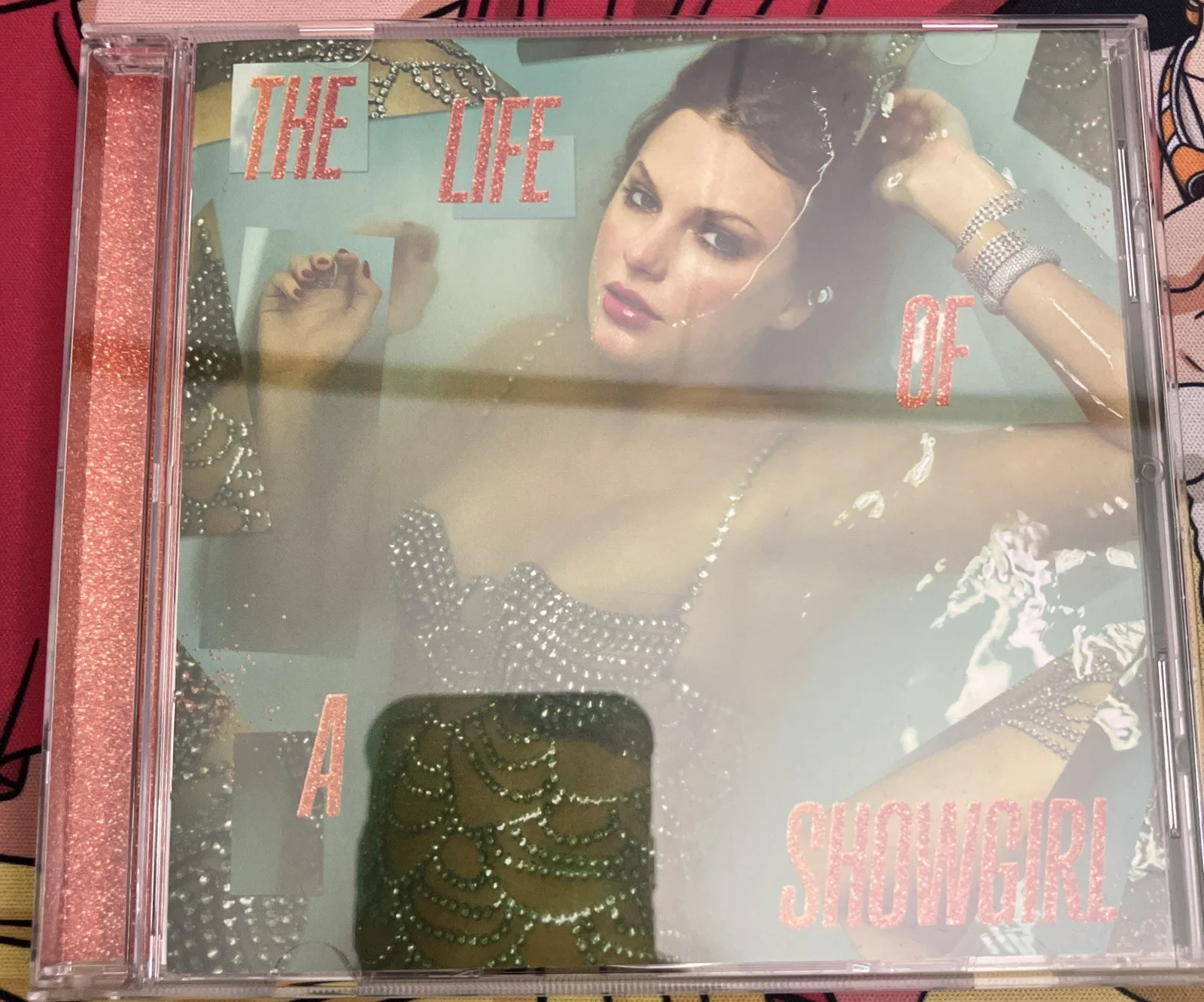 Rare Long Signature Heart Tear Drop Taylor Swift Life Of A Showgirl CD signed #2, изображение 2