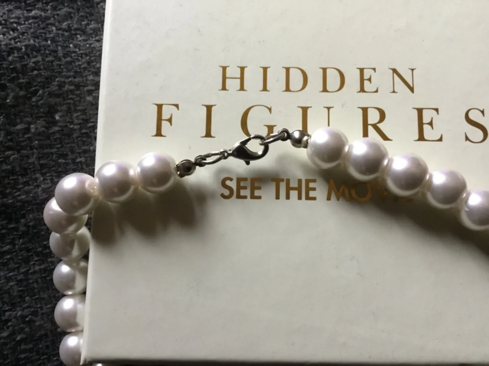 Hidden Figures String Of Pearls - movie Release promotion gift - never worn, image 4
