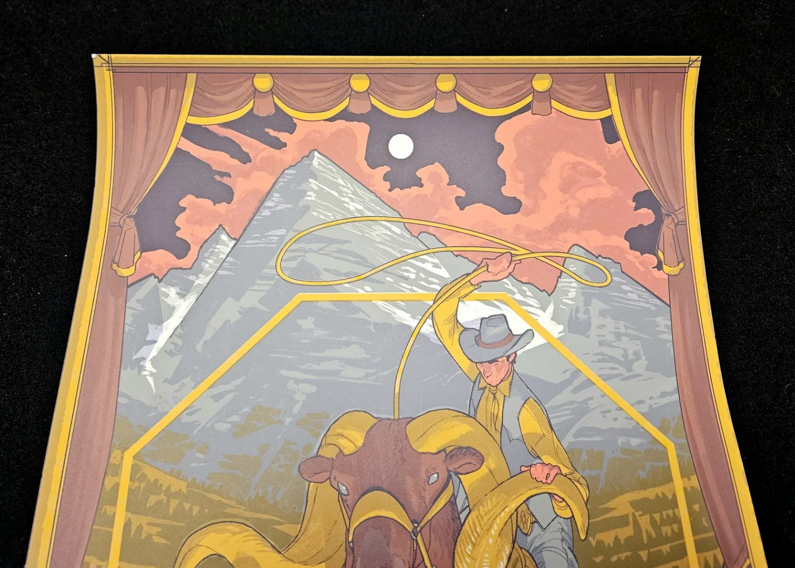 LE PHISH Dicks Sporting Goods Pk Silkscreen Concert Poster 2015 Colorado Cowboy, изображение 2