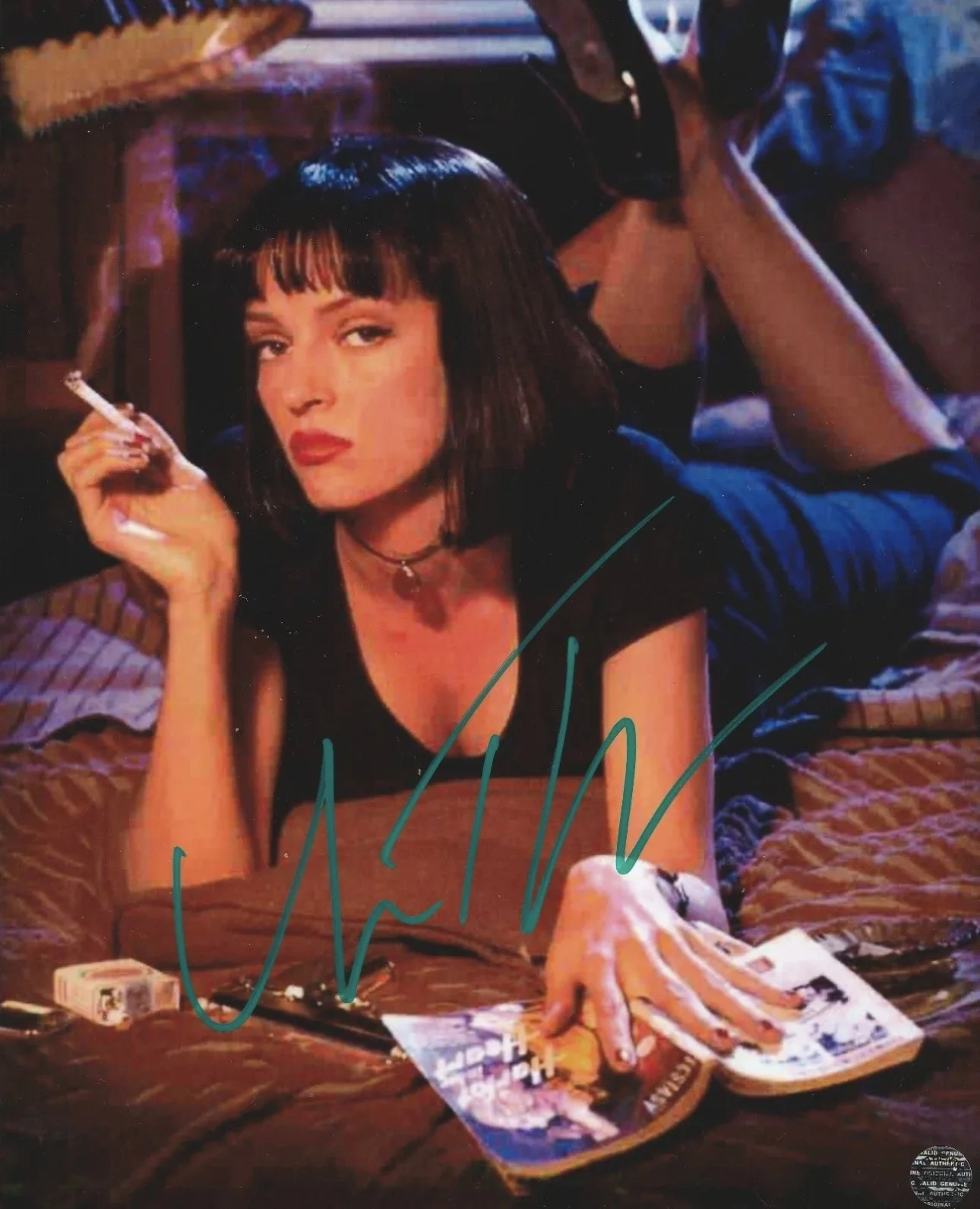 Uma Thurman — Pulp Fiction Signed Autographed Rare 8x10 Photo with COA/Hologram Uma Thurman
