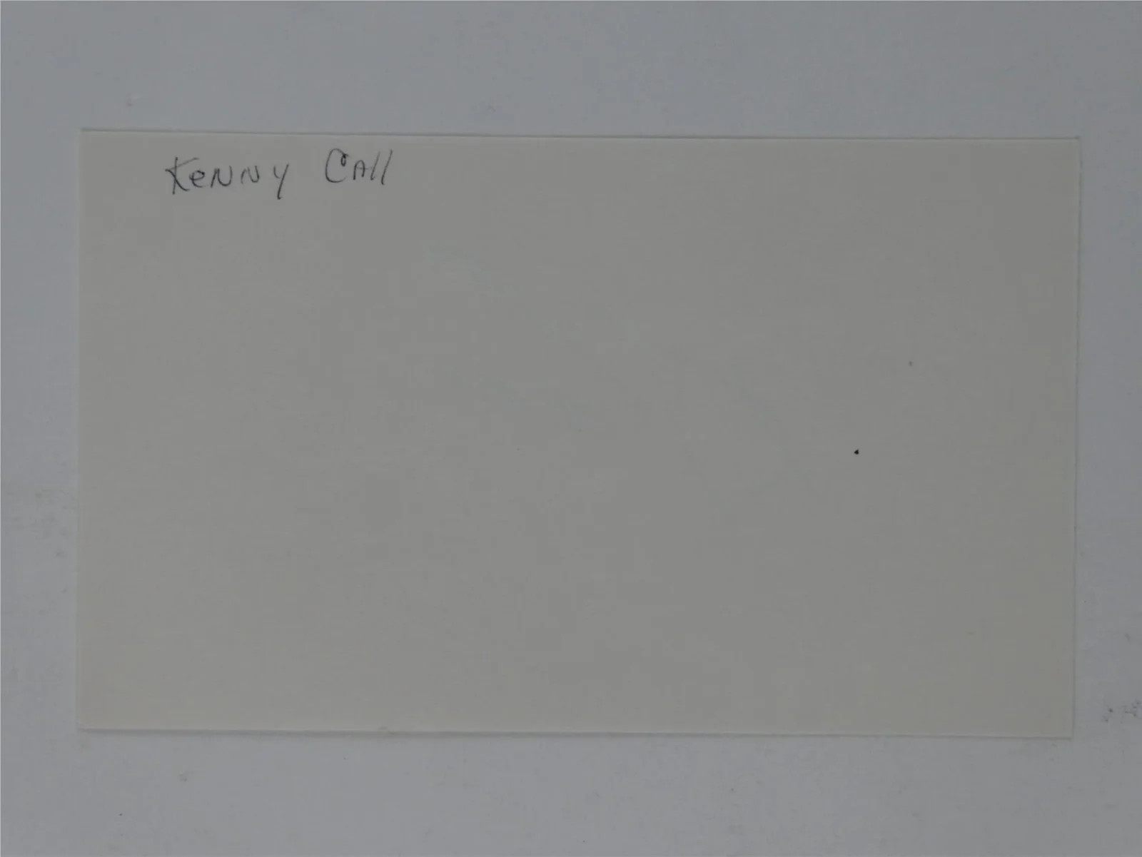 Kenny Call — Kenny Call Signed 3x5 Index Card Autographed Near Dark Starman Wild Wild West, изображение 3