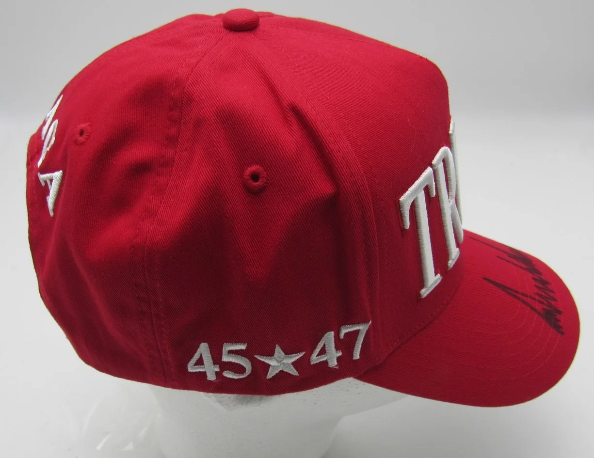 President Donald Trump Signed/Auto "TRUMP" Baseball Hat PSA/DNA Full LOA 204887, изображение 3