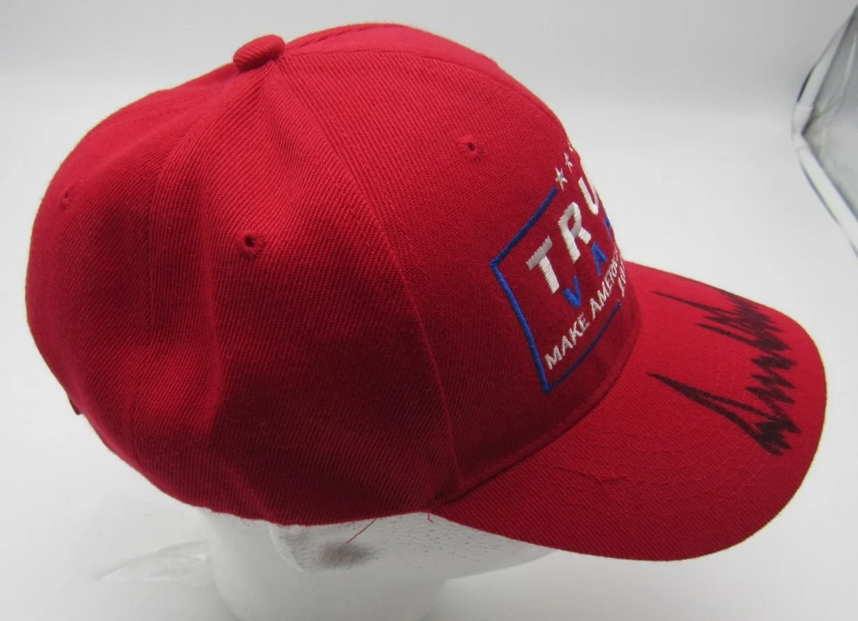 President Donald Trump Signed/Auto "TRUMP VANCE" Baseball Hat PSA/DNA 204888, image 3
