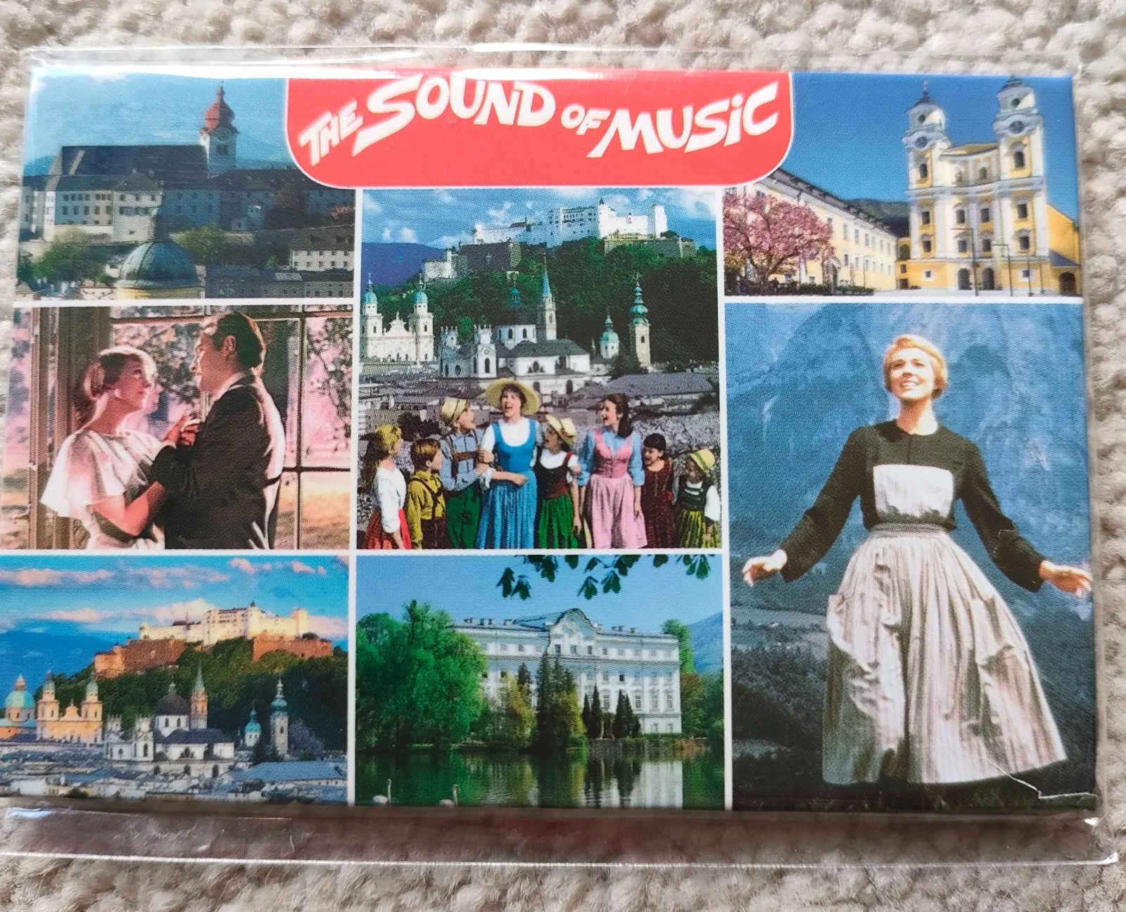 THE SOUND OF MUSIC Fridge Magnet & SALZBURG tote bag with paper gift bag - New, изображение 3