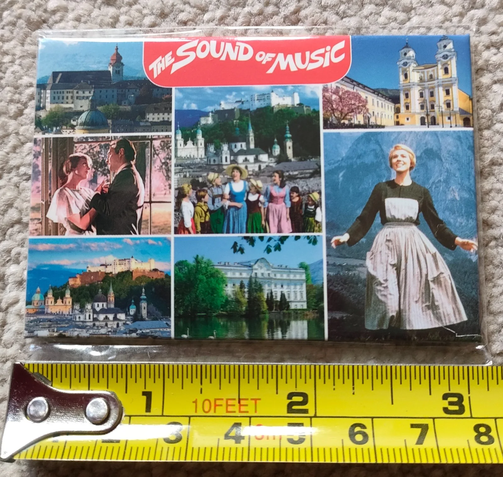 THE SOUND OF MUSIC Fridge Magnet & SALZBURG tote bag with paper gift bag - New, изображение 4