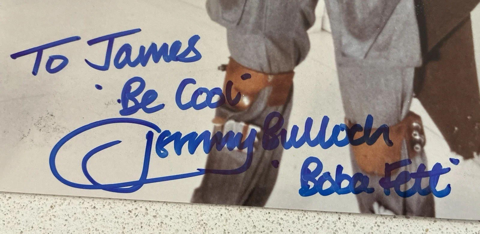 JEREMY BULLOCH *SIGNED IN PERSON - BOBA FETT STAR WARS - LONDON 24th APRIL 2001, изображение 2