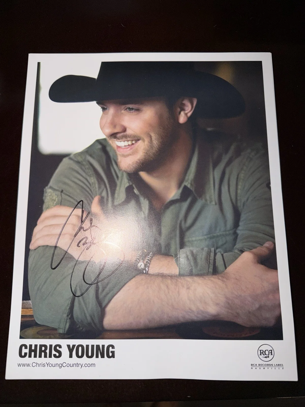 Chris Young Country Singer Signed, Autographed Glossy Color 8 x 10 Photo W/COA, изображение 3