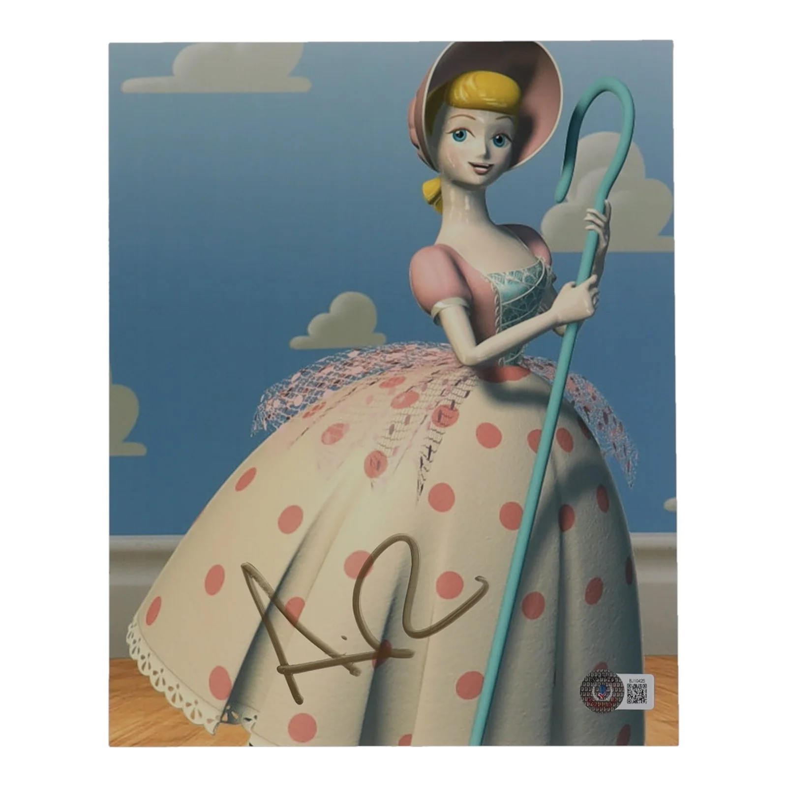 Annie Potts — Annie Potts as Bo Peep Signed "Toy Story" 8x10 Photo (Beckett)