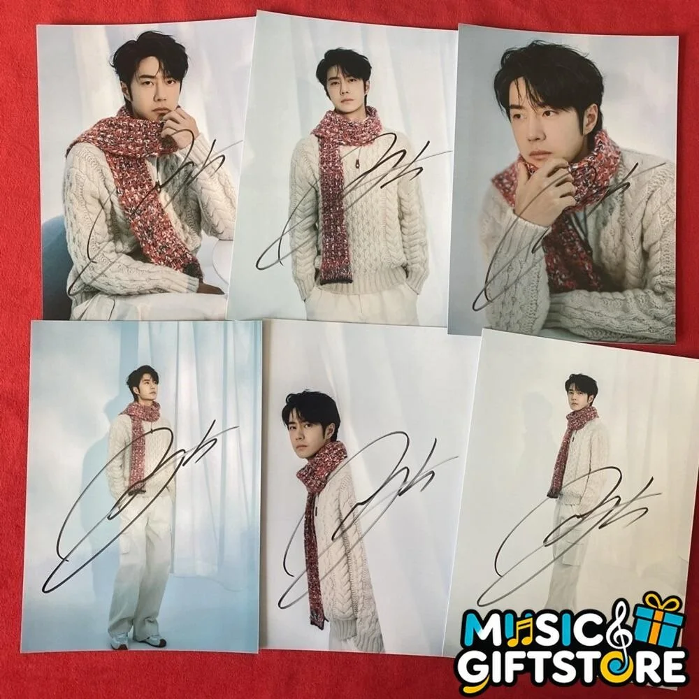 WANG YIBO YI BO PHOTO CARD PICTURE SIGNED AUTOGRAPHED COLLECTION 4*6 2025K #MUGS, изображение 2