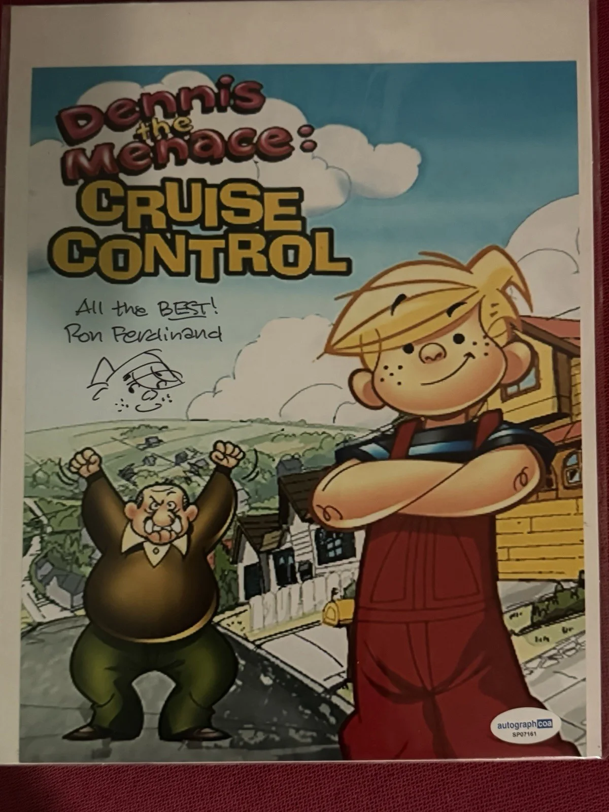 Ron Ferdinand Signed "Denis the Menace: Cruise Control" 8x10 Photo ACOA, image 3