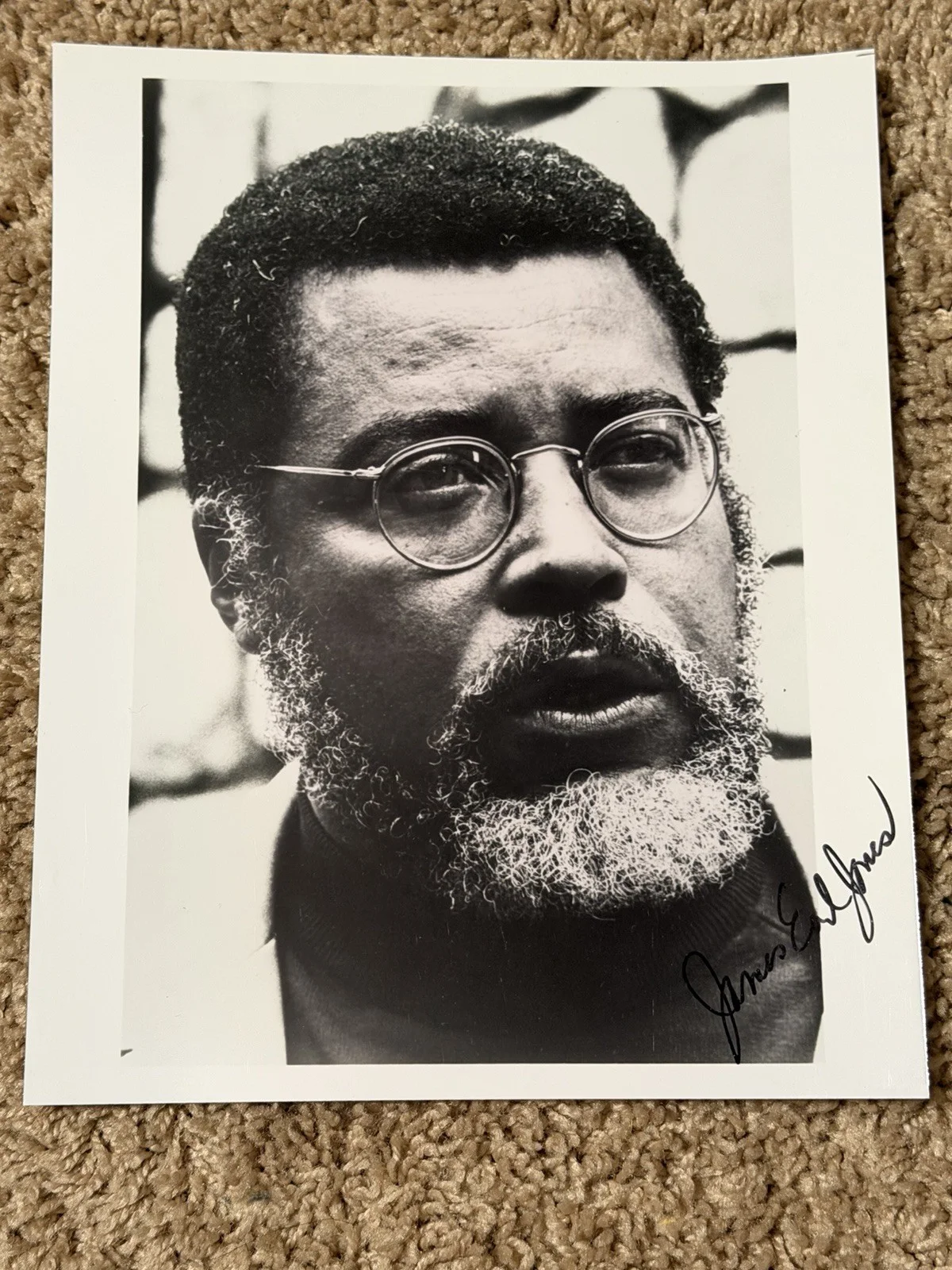 James Earl Jones — James Earl Jones Signed Original Movie Photograph Autographed Black and White
