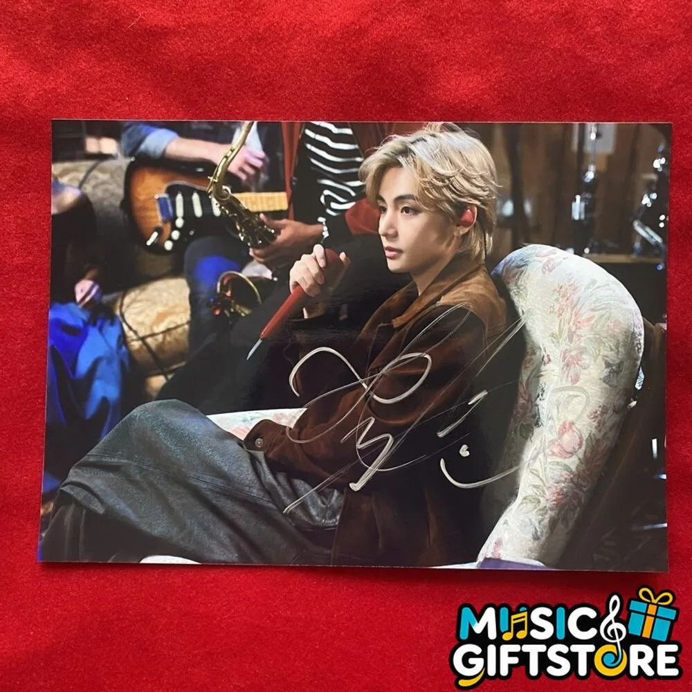 Pre-owned BTS JK JUNG KOOK V SUGA JIN JIMIN Autographed Photo 4*6 K-POP 2025 #MU, изображение 5