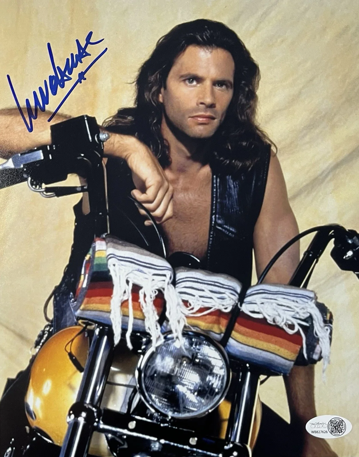 Lorenzo Lamas — Lorenzo Lamas Signed Autograph 8 x 10 Photo W/Coa - Renegade - JSA