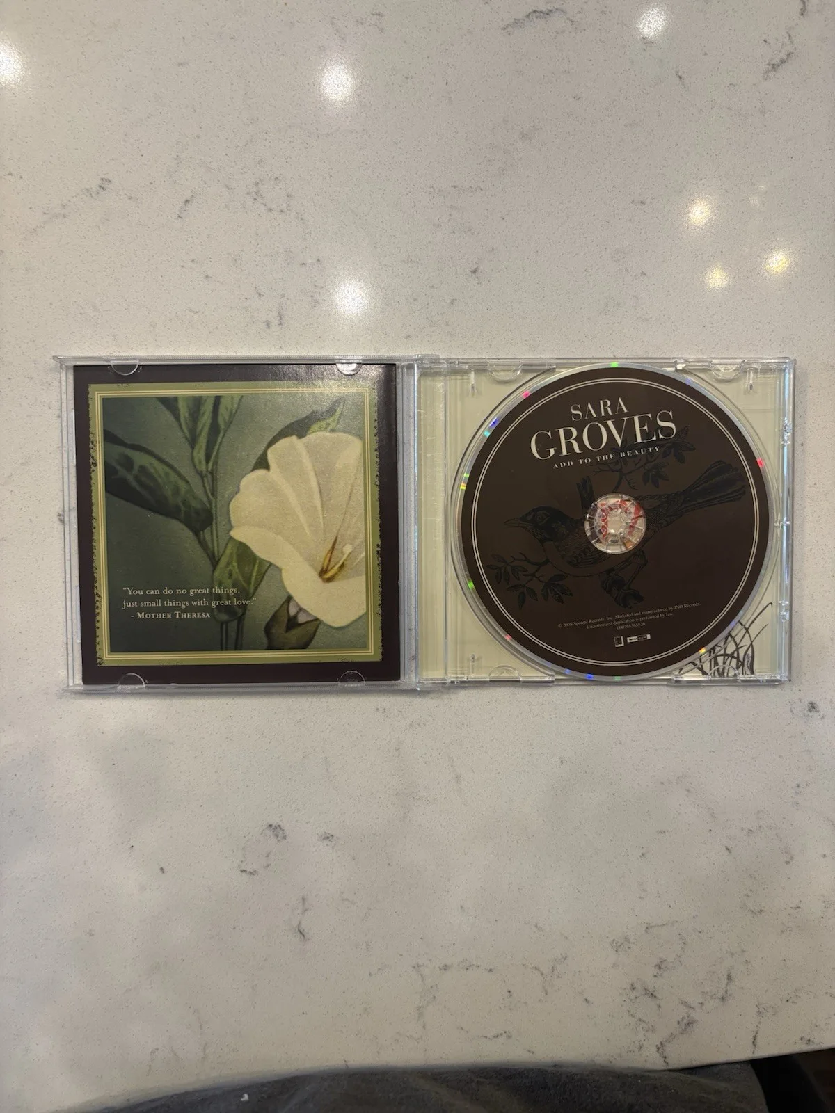 Sara Groves Autographed CD Fireflies and Songs Signed Booklet, image 2