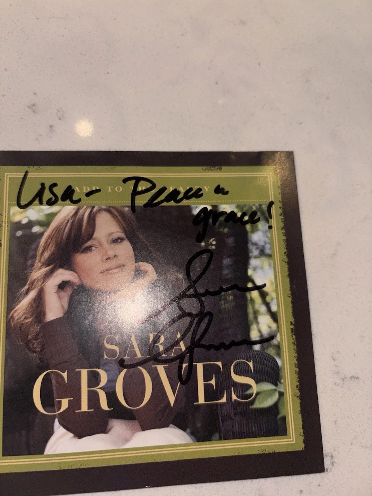Sara Groves Autographed CD Fireflies and Songs Signed Booklet, image 5