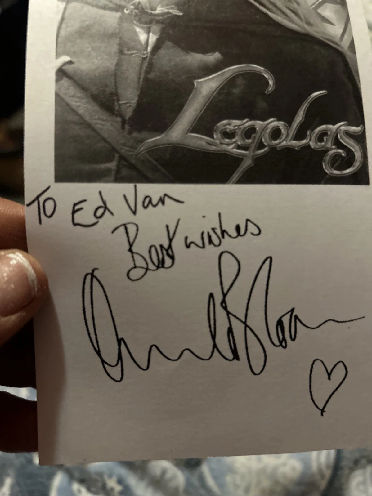 Orlando Bloom — Orlando Bloom Autographed 4 X 7 Black And White Photo Lord Of The Rings, изображение 2