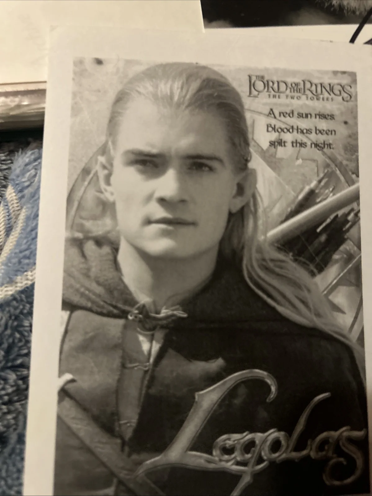 Orlando Bloom — Orlando Bloom Autographed 4 X 7 Black And White Photo Lord Of The Rings, изображение 4