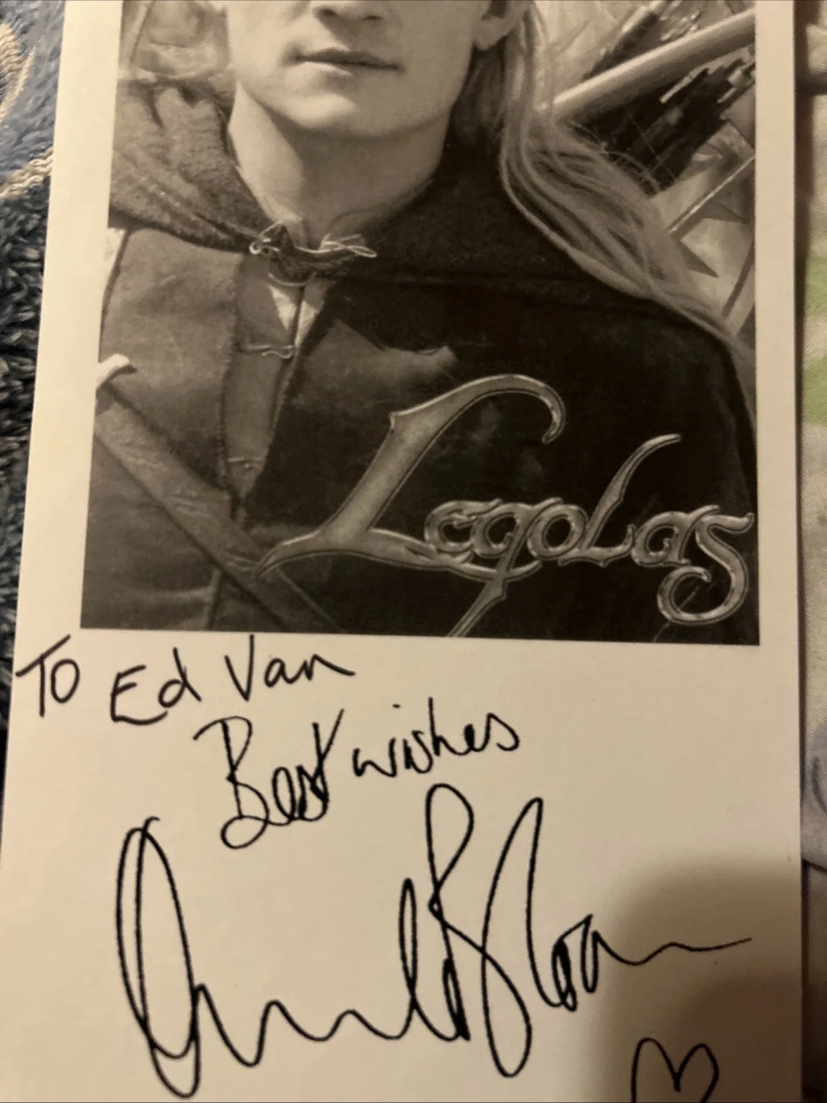 Orlando Bloom — Orlando Bloom Autographed 4 X 7 Black And White Photo Lord Of The Rings, изображение 5