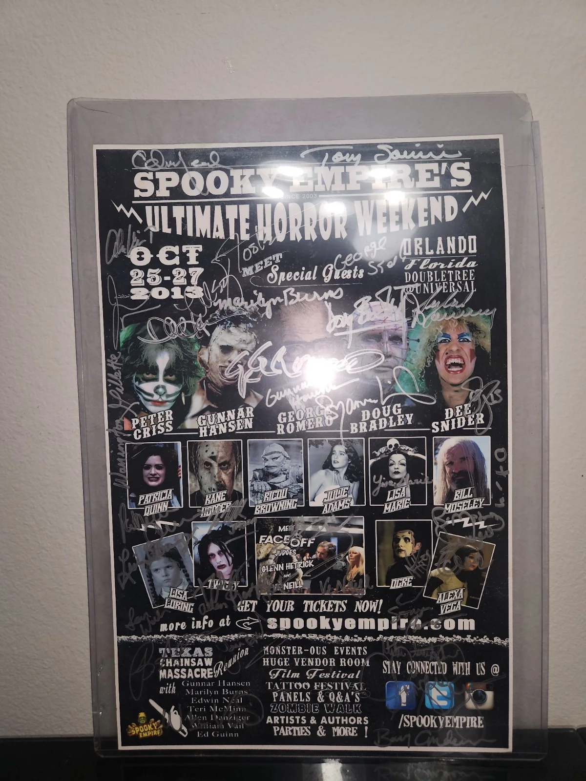 George Romero — Autograph Poster Horror Movies, image 2