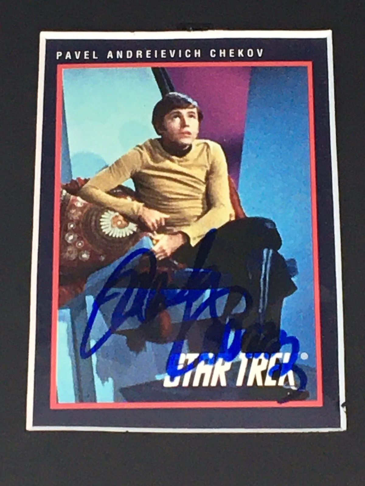 Walter Koenig — Star Trek WALTER KOENIG Pavel Chekov Autographed Signed AUTO Card W/ Photo W/COA, изображение 2