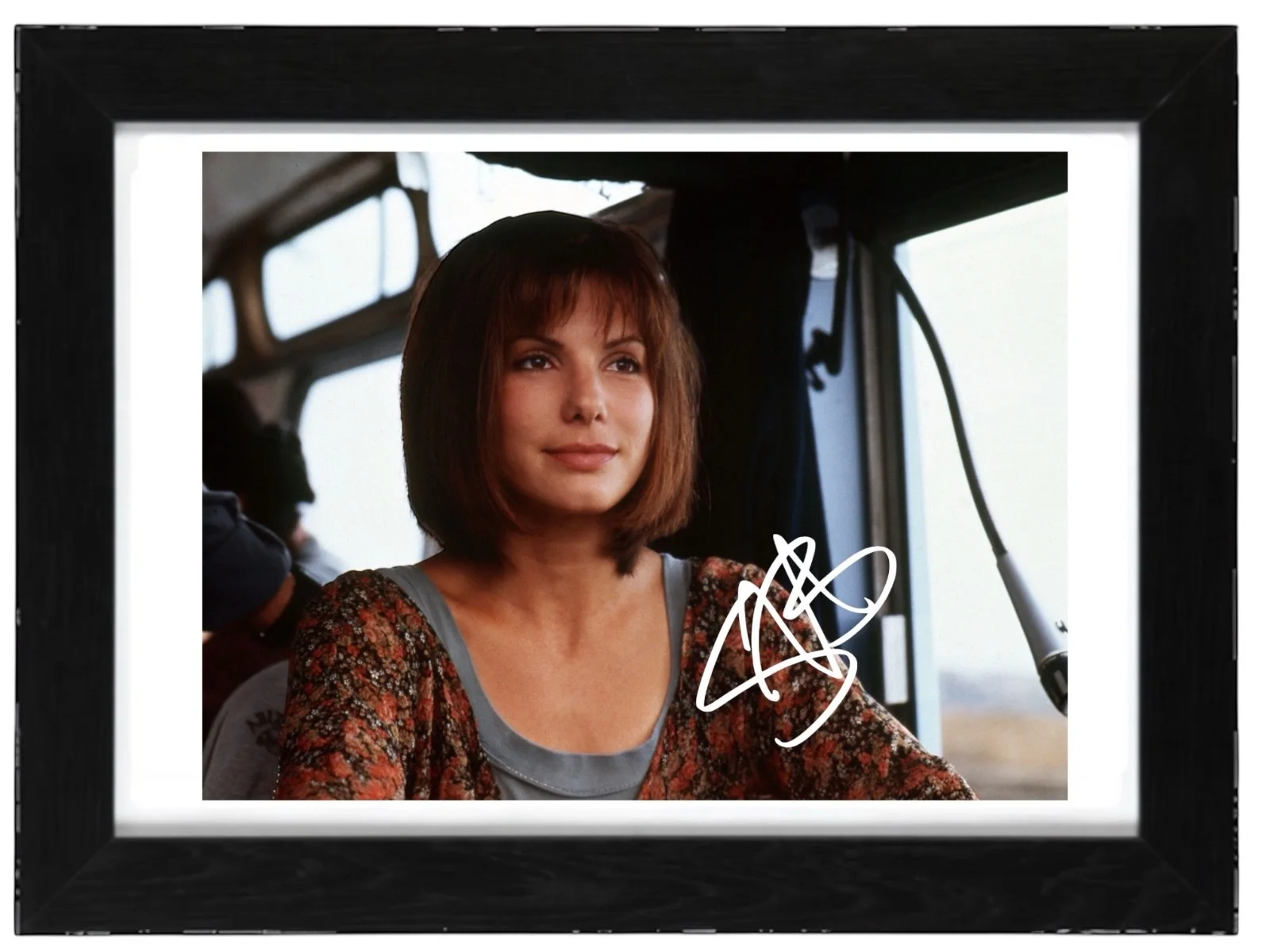 Sandra Bullock Signed Autograph PHOTO Pre Print 6x4/A4/ Framed, image 3