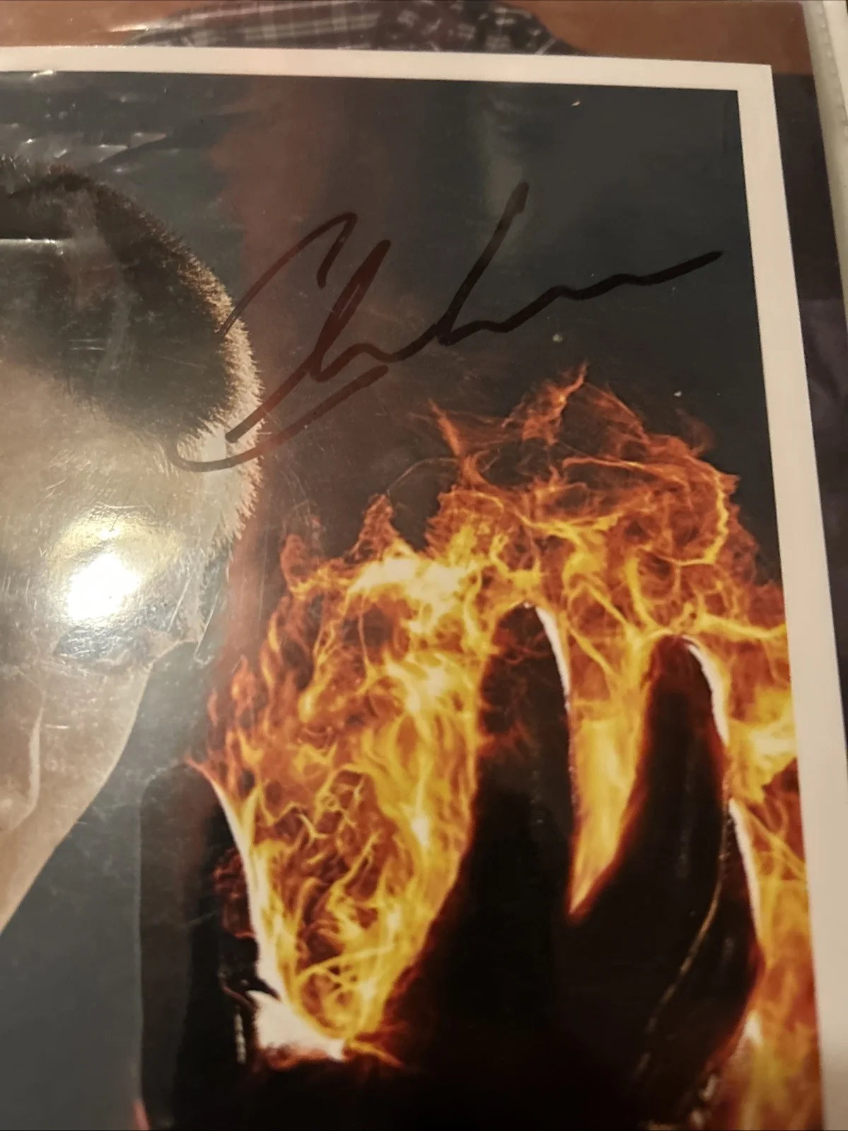 Chris Evans — Chris Evans As Johnny Storm Autographed Photo 8 X 10 Authentic, image 4