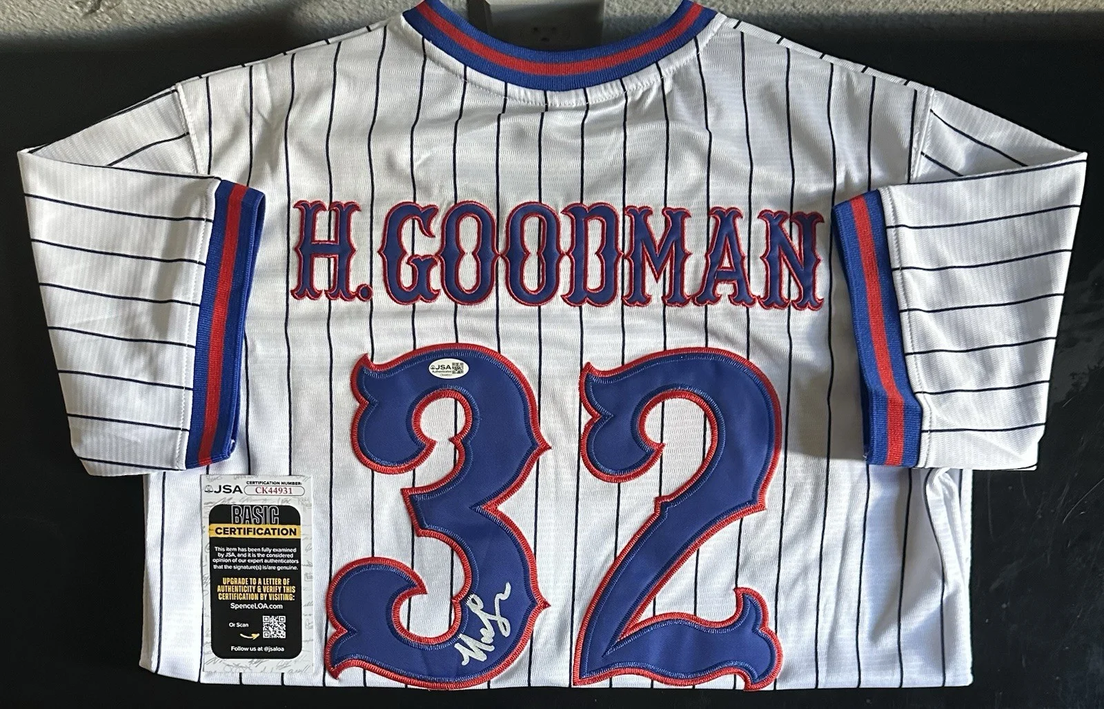 NICK SWARDSON SIGNED ‘THE BENCHWARMERS’ JERSEY (HOWIE) EXACT VIDEO PROOF JSA COA, image 3