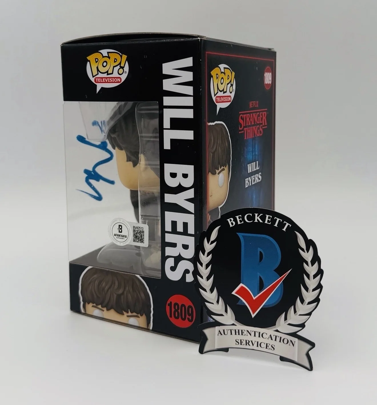 Noah Schnapp — NOAH SCHNAPP SIGNED WILL BYERS HIVE MIND FUNKO POP STRANGER THINGS SORCERER +BAS, image 2