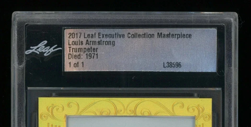 2017 Leaf Executive Louis Armstrong Cut Signed Auto 1/1 PSA/DNA JSA, image 2